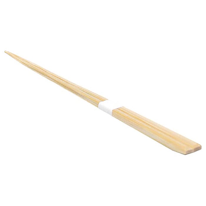 アステップ 割りばし 竹一番 先細箸 帯付 100膳入 23.5cm 1個(ご注文単位1個)【直送品】