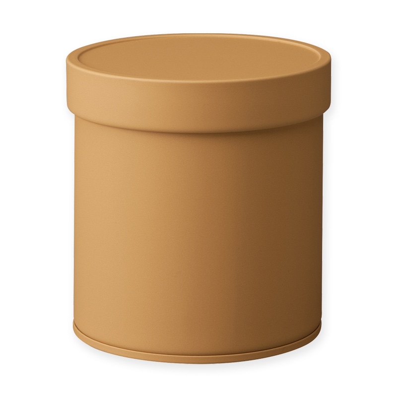 日東産業 カラー缶 ソフトマットキャニスター 100S0C 茶 1個(ご注文単位100個)【直送品】