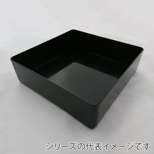 ニシキ 重箱容器 飛鳥 角型 本体 9寸 黒 5枚/袋（ご注文単位4袋）【直送品】