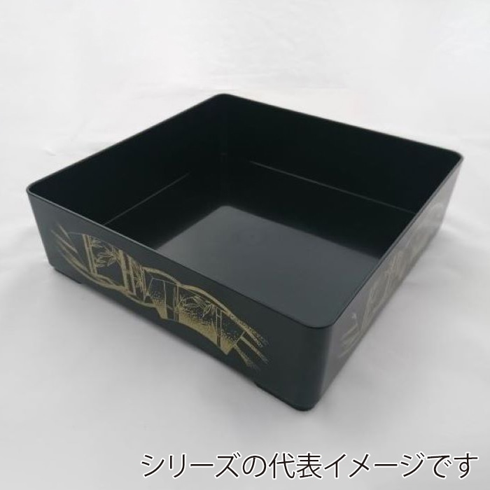 ニシキ 重箱容器 飛鳥 角型 本体 1尺（60） 扇 5枚/袋（ご注文単位4袋）【直送品】