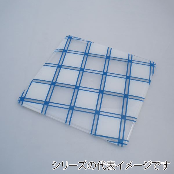 ニシキ 重箱容器 飛鳥 角型 フタ 8寸 フタ 市松白青 5枚/袋（ご注文単位6袋）【直送品】