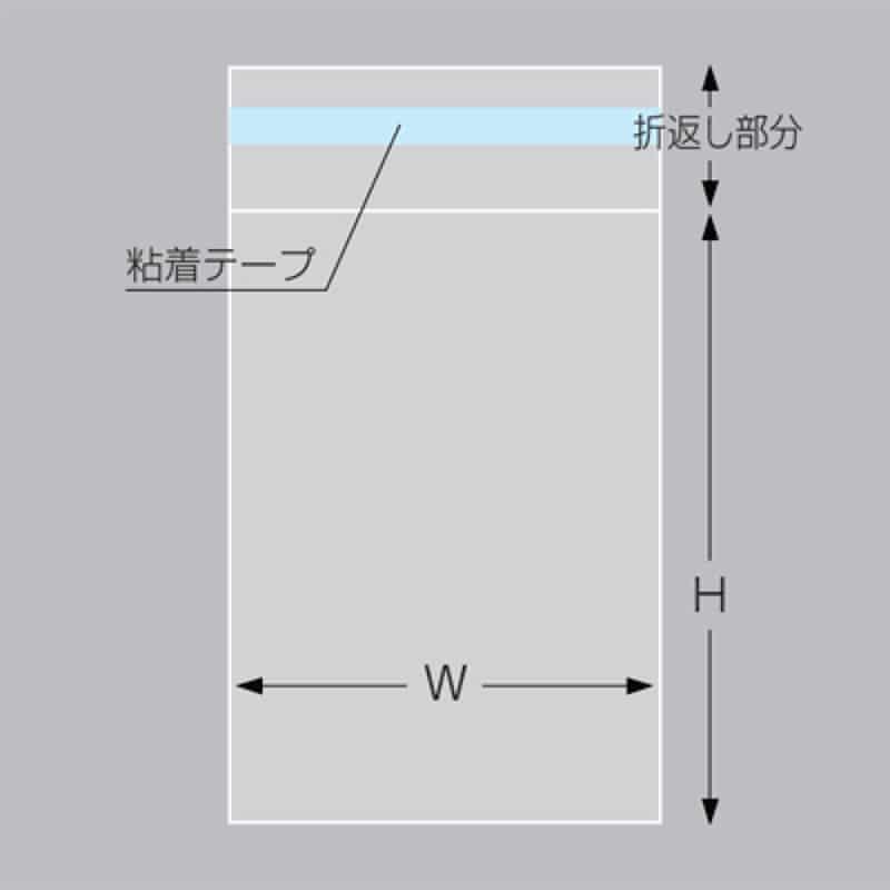 三宝 OPP袋 マルチフクロ テープ付 T-30-45 1冊（ご注文単位1冊）【直送品】