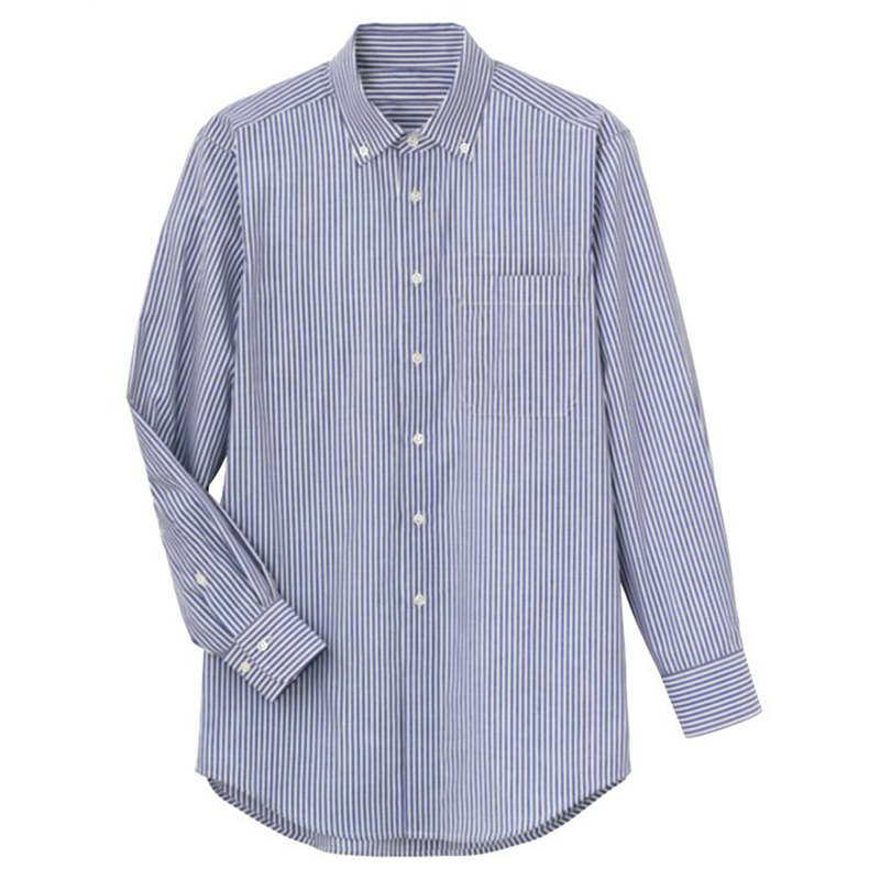 サーヴォ 男女兼用 シャツ 長袖 SS ストライプ SBLU-1917-K6 1枚(ご注文単位1枚)【直送品】