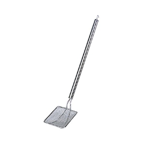 スギコ産業 18-8 フライヤー用角カス揚 フック付 14cm SA0776-SPF-140-14cm 1個（ご注文単位1個）【直送品】