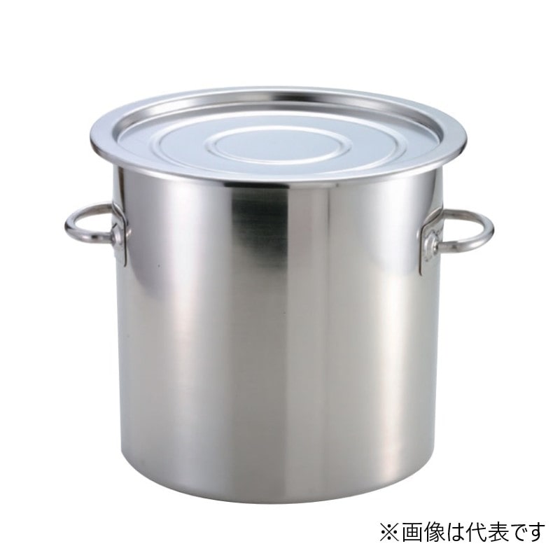 スギコ産業 18-8 テーパー型食品コンテナ フタ付 33型 20L SA2224-SH-6733 1個(ご注文単位1個)【直送品】