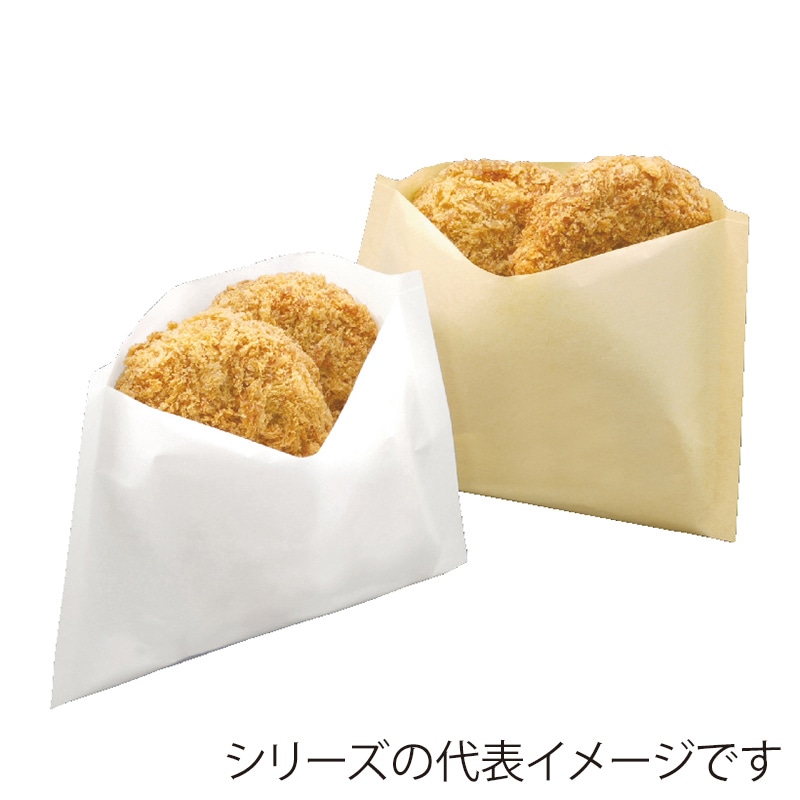 武蔵野産業 耐油袋　Mパック 60号　厚口 白 400枚/箱（ご注文単位4箱）【直送品】