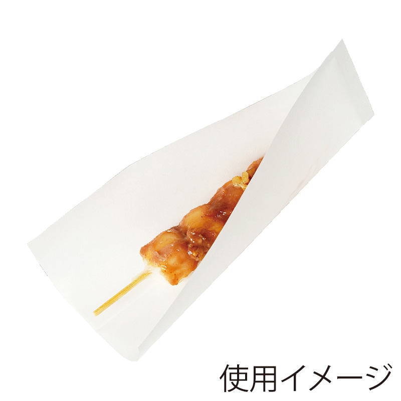 武蔵野産業 耐油袋　エコ・スリーブ 特小 白 100枚/袋（ご注文単位50袋）【直送品】