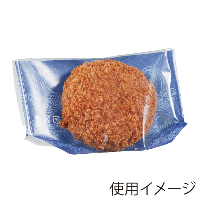 武蔵野産業 耐油袋　エコ・フィールド 1～2コ用 大浪 100枚/袋（ご注文単位30袋）【直送品】