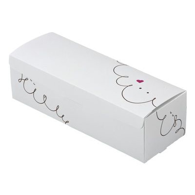 cotta 柄付きギフト箱 シンプルギフトボックス L 67408 スマイル 10枚/袋(ご注文単位20袋)【直送品】