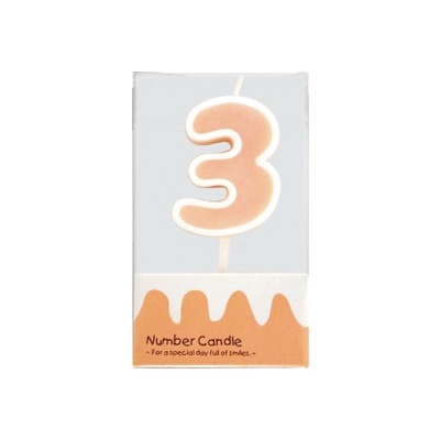 cotta ナンバーキャンドル 3 68702 1本(ご注文単位1本)【直送品】