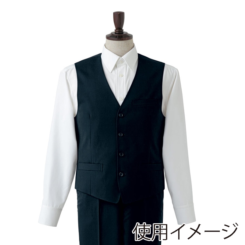 セブンユニフォーム ベスト　男性用 L　濃紺 CJ4317-1　1枚（ご注文単位1枚）【直送品】