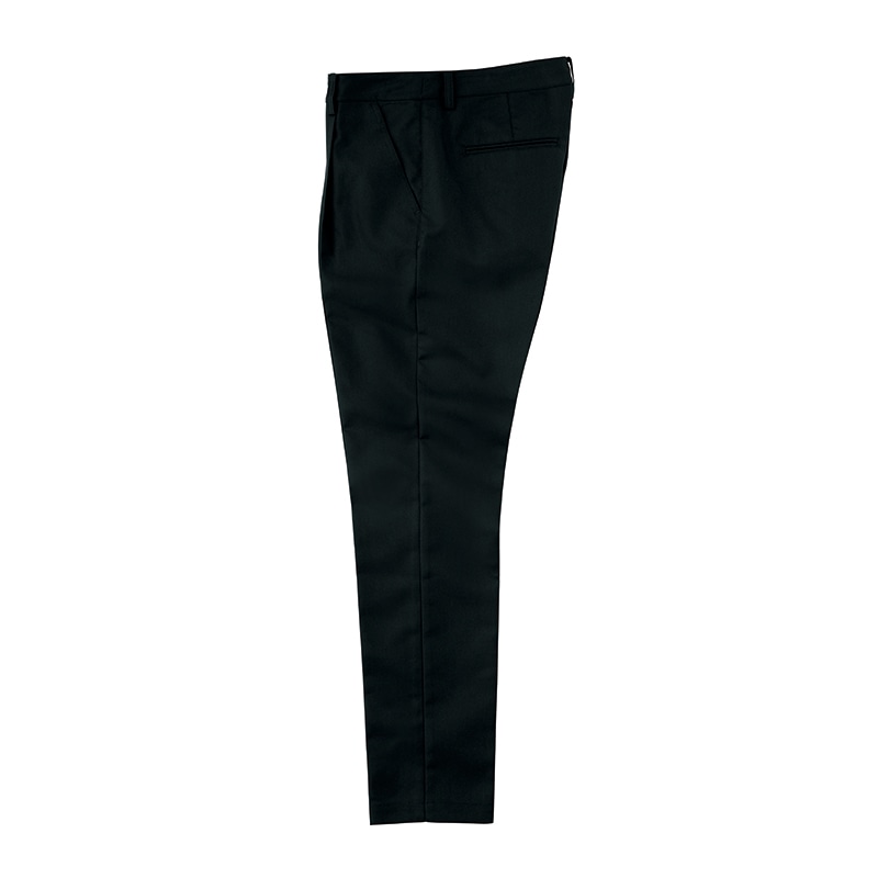 セブンユニフォーム ワンタックパンツ　男性用 M　ブラック DL2994-9　1枚（ご注文単位1枚）【直送品】