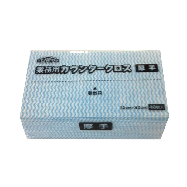 テンポスバスターズ 業務用カウンタークロス B-40 厚手 40枚/パック(ご注文単位1パック)【直送品】