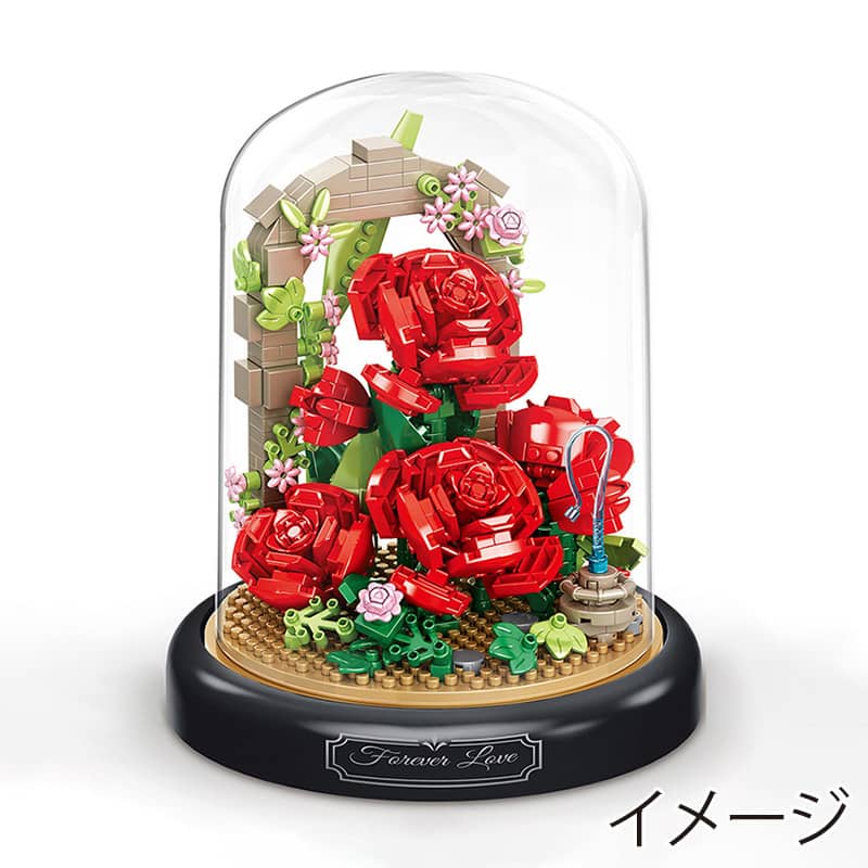 マッセ フラワードームブロック ローズ K-434 1個（ご注文単位1個）【直送品】