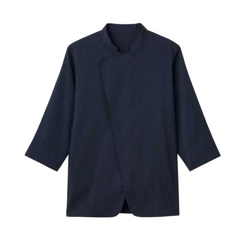 サーヴォ 男女兼用 ショップコート 七分袖 M ネイビー LW0902-K3 1枚（ご注文単位1枚）【直送品】