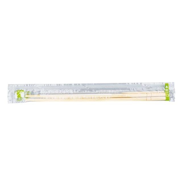 割りばし OPP完封箸 丸竹箸 楊枝入 100膳 /袋(ご注文単位30袋)【直送品】