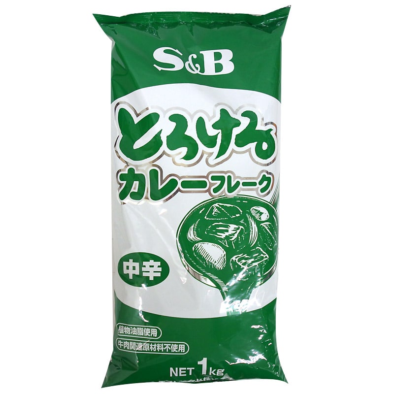 ヱスビー食品 とろけるカレーフレーク　中辛 1kg 常温 1袋※軽（ご注文単位1袋）※注文上限数12まで【直送品】