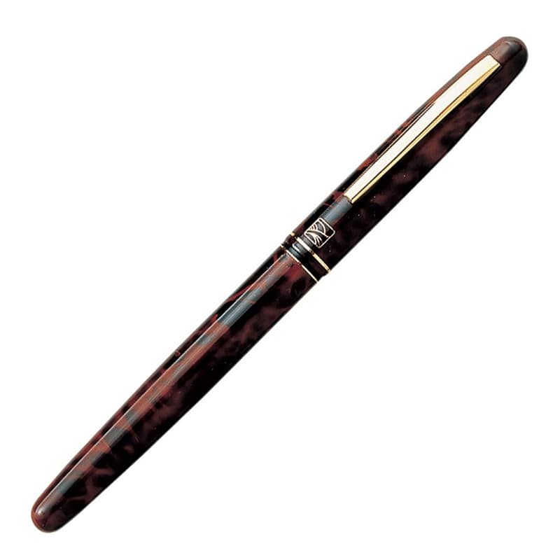 呉竹 くれ竹　万年毛筆　漆調 茶軸 DU143-15C 1本（ご注文単位5本）【直送品】