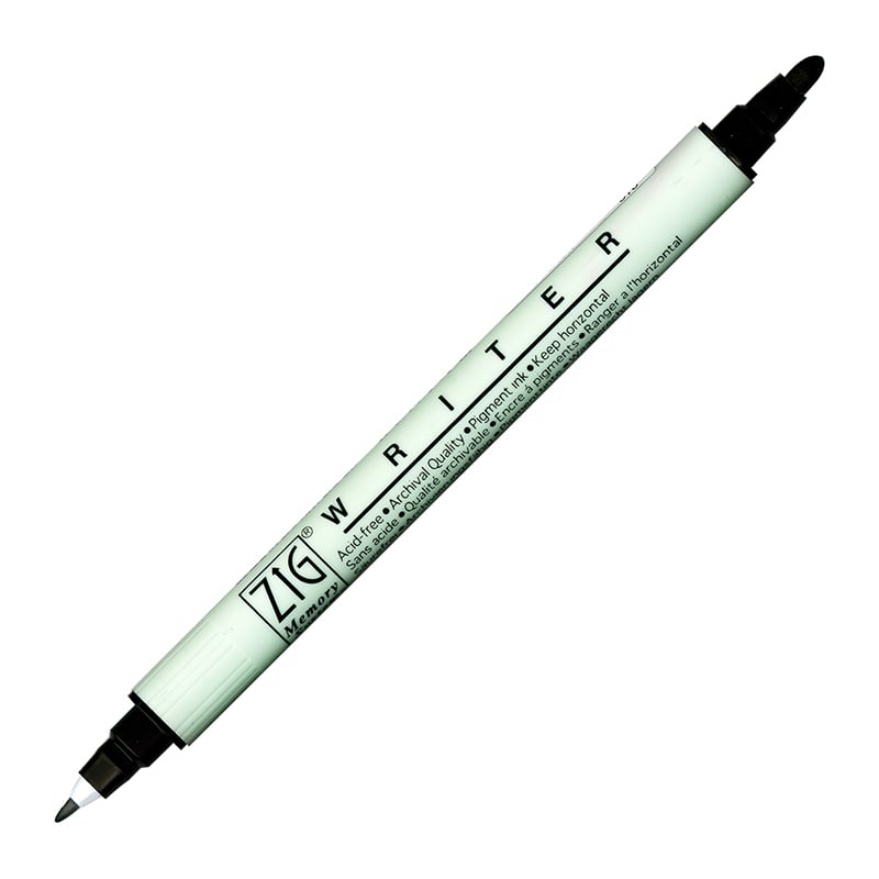 呉竹 水性マーカー ZIG メモリーシステム ライター ピュアブラック MS-6600-010 1個(ご注文単位6個)【直送品】