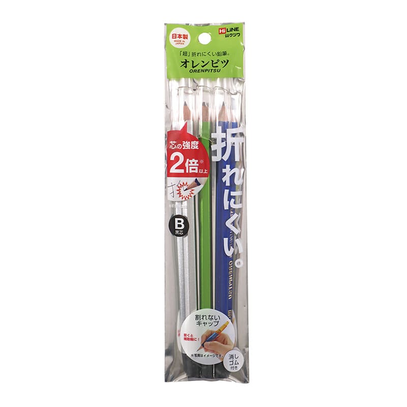クツワ オレンピツ試験用 3本セット PA003 B 1個(ご注文単位5個)【直送品】