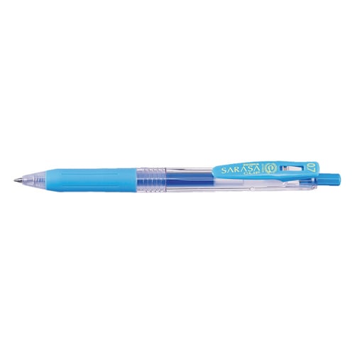 ゼブラ ジェルボールペン サラサクリップ 0.7 JJB15-LB ライトブルー 1本(ご注文単位10本)【直送品】