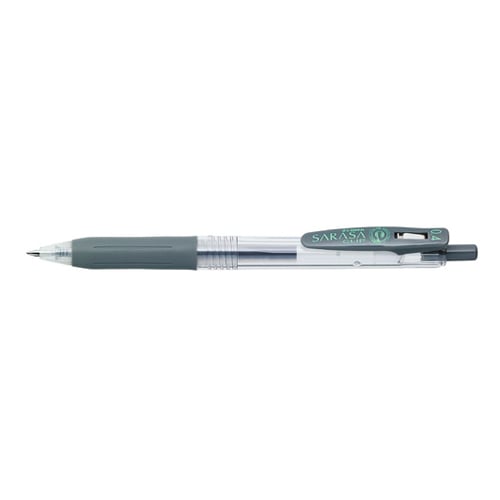 ゼブラ ジェルボールペン サラサクリップ 0.4 JJS15-GR グレー 1本(ご注文単位10本)【直送品】