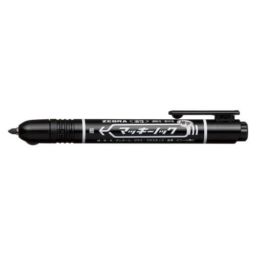 P-YYSS6-BK マッキーノック 細字 黒 1本入 1本 (ご注文単位1本)【直送品】