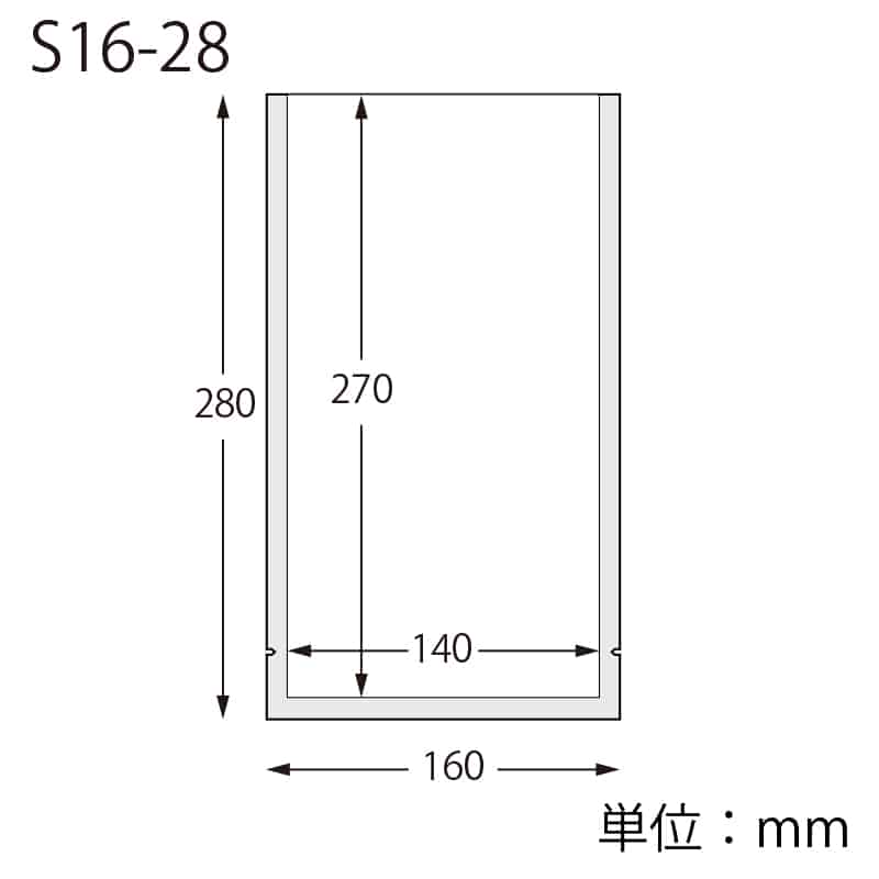 HEIKO ポリ袋 ナイロンポリ S16-28 100枚/袋