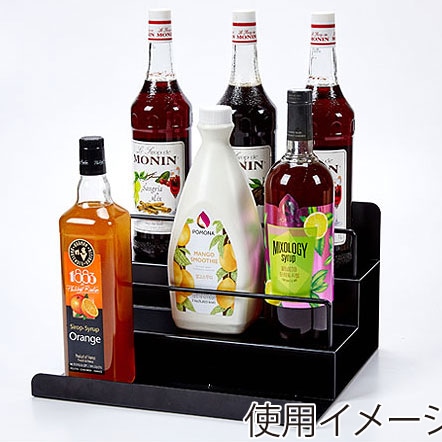 BMターゲット カフェグッズ スチール陳列台 3段 大 Cuffy-S1026 1台(ご注文単位1台)【直送品】