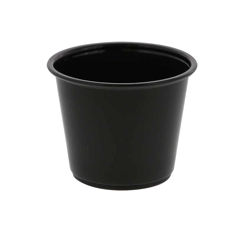 HEIKO PPカップ 5.5オンス 浅型 口径74mm ブラック 50個/袋