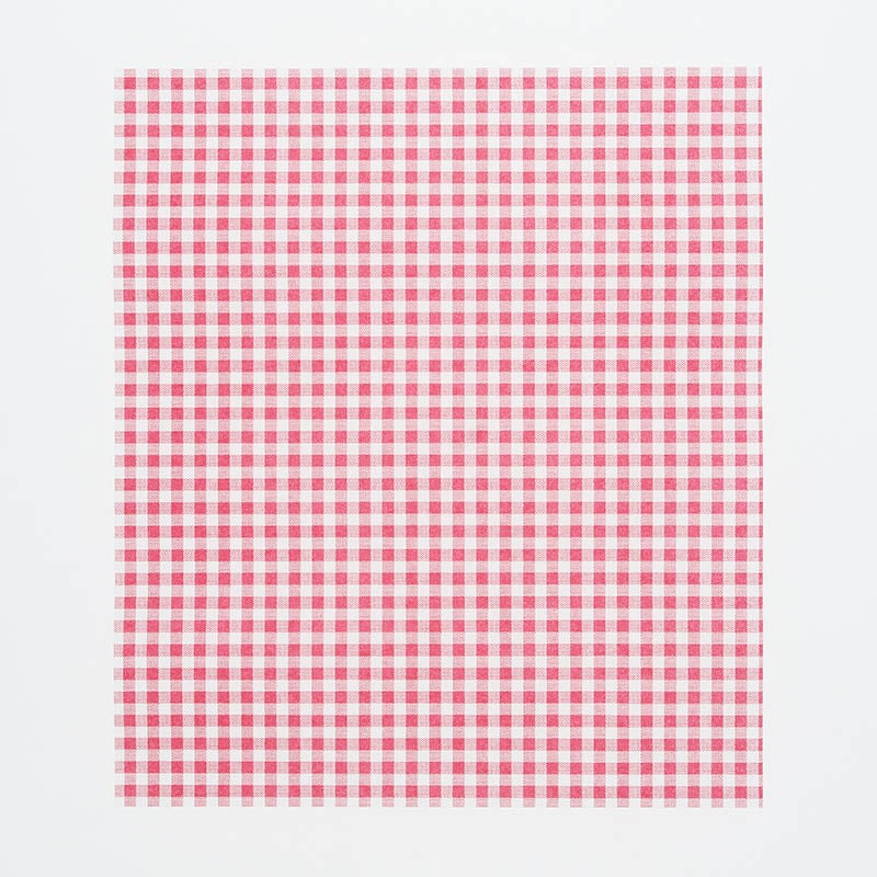HEIKO ワックスペーパー ギンガム赤 218×250mm 100枚/個