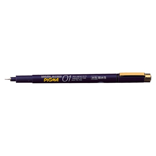 ESDK01#49 ピグマ 耐水耐光性顔料インク01 黒 1本 (ご注文単位1本)【直送品】