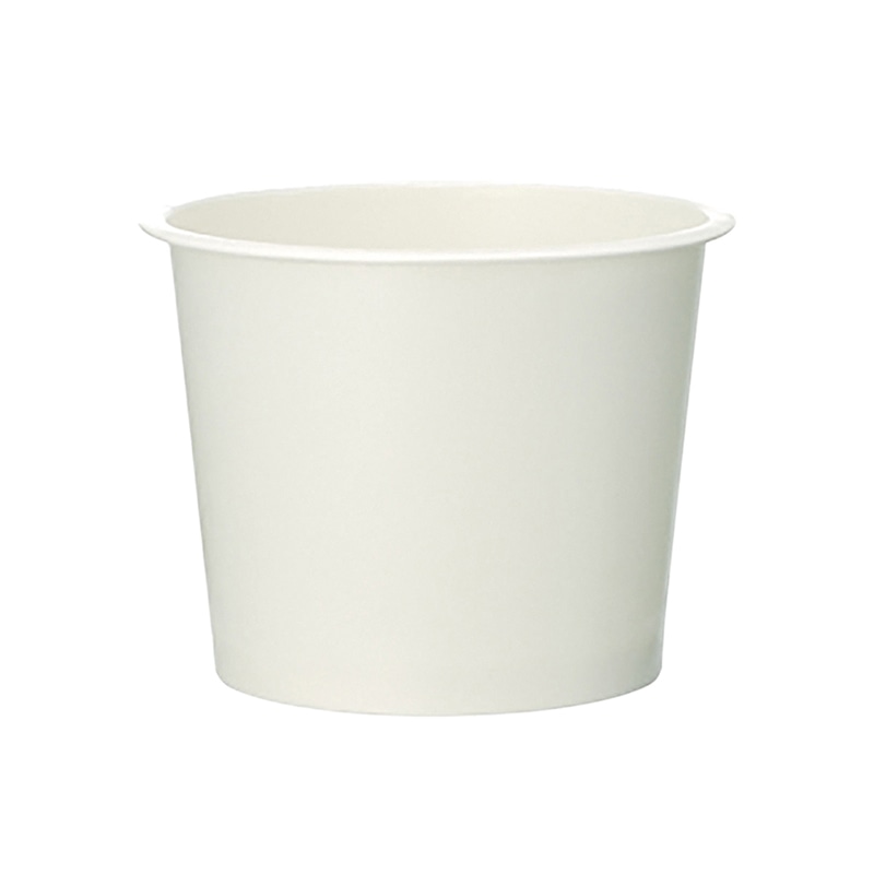 日本デキシー アイスクリームカップ スノーホワイト 本体 φ71 H55 132ml GFYM55SW 50個/袋（ご注文単位40袋）【直送品】