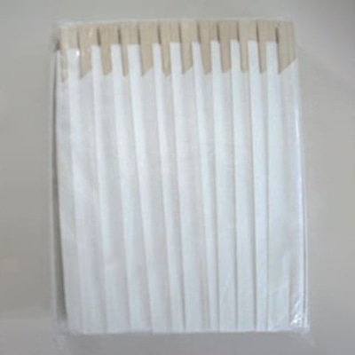 やなぎプロダクツ 割箸　白樺元禄箸　箸袋入　無地角切 20.3cm　100膳 P-061 1袋（ご注文単位40袋）【直送品】