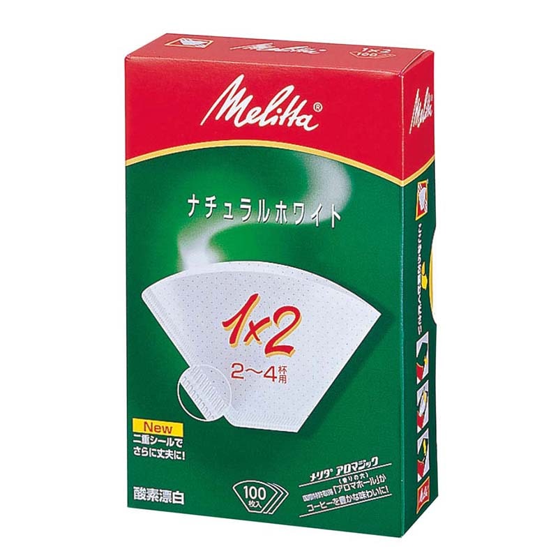 メリタ ペーパーフィルター ホワイト 100枚入 PA1×2G 1個(ご注文単位1個)【直送品】