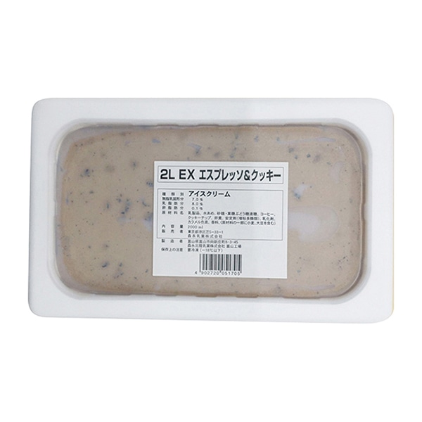 エスプレッソ&クッキー 2L 冷凍 1個※軽(ご注文単位1個)※注文上限数12まで【直送品】