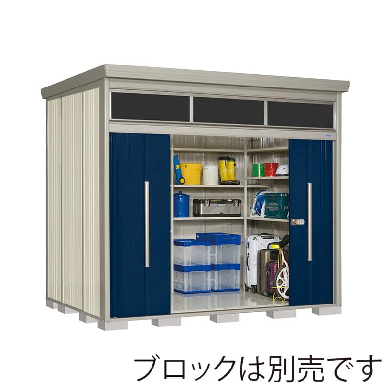 田窪工業所 中・大型物置 Mr.トールマン ブライト 多雪型 標準屋根 JNA-S2919D ディープブルー 1台（ご注文単位1台）【直送品】