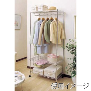 アイリスオーヤマ メタルラック ミニ ワードローブ 幅80cm MTO-WR80 1個(ご注文単位1個)【直送品】