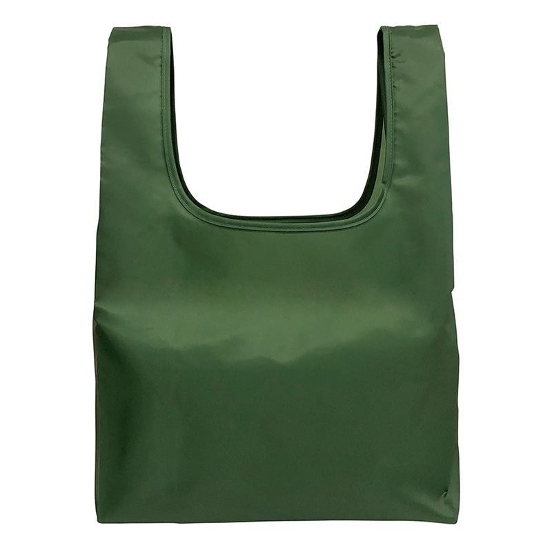 ラクスルクラフツ ECO コンパクトマイバッグ M カーキ 90320589 1個（ご注文単位100個）【直送品】
