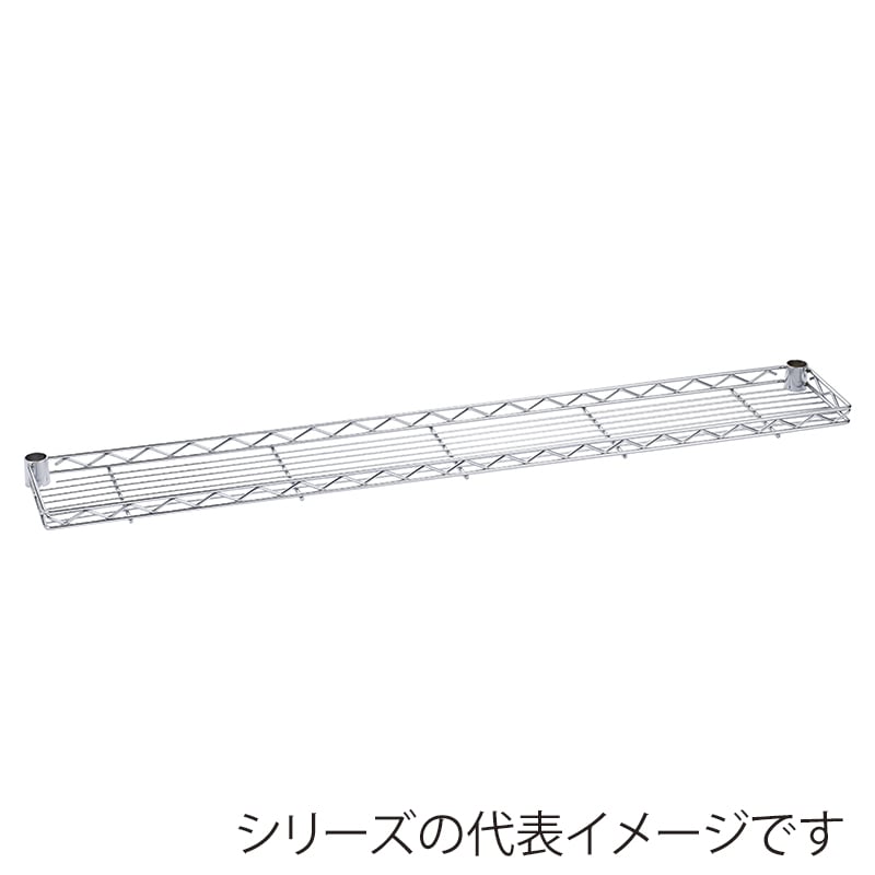 エレクター シェルフパーツ　ベーシック　ハーフシェルフ 600mm用　クローム  1枚（ご注文単位1枚）【直送品】