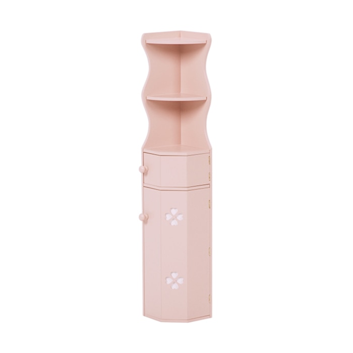萩原 トイレラック コーナータイプ ピンク MTR-7005PI 1台(ご注文単位1台)【直送品】