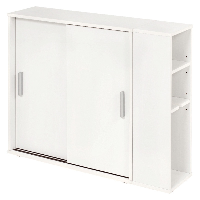 萩原 トイレラック 幅74cm 可動棚付 ホワイト RTR-1139-WH 1台(ご注文単位1台)【直送品】