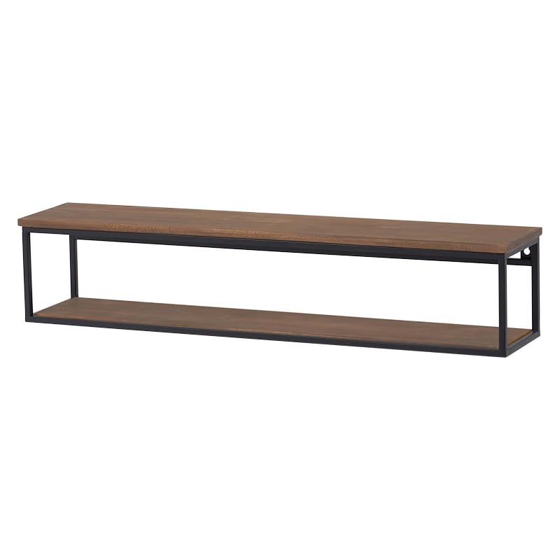 萩原 壁掛けラック 幅78cm ブラウン KR-3861BK 1台(ご注文単位1台)【直送品】