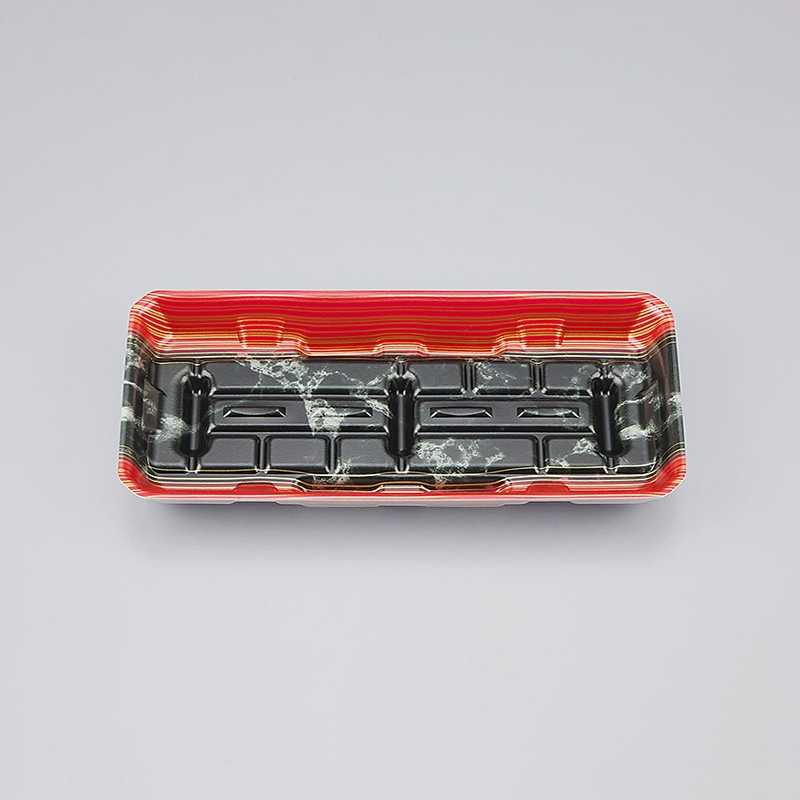 シーピー化成 精肉用トレー LFM-2深 大理石赤 50枚/袋(ご注文単位24袋)【直送品】