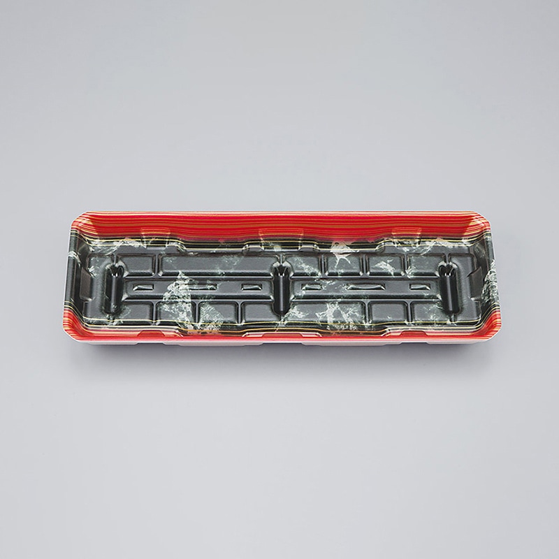 シーピー化成 精肉用トレー LFM-3深 大理石赤 50枚/袋(ご注文単位20袋)【直送品】