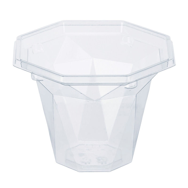 シーピー化成 かき氷カップ フルーツ・スイーツ容器 COPNアクア八角 9(130ml) 本体 50枚/袋