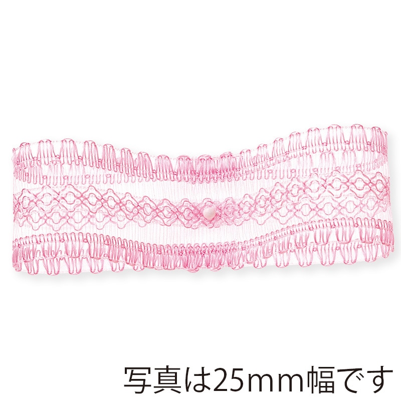 東京リボン リボン デイジーレース 36800 15×30 #60 チェリーピンク 1巻(ご注文単位1巻)【直送品】