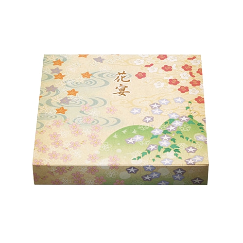 エフピコチューパ 仕出し弁当容器 紙ボックス 一体型 80-80 花宴 50枚/束(ご注文単位6束)【直送品】