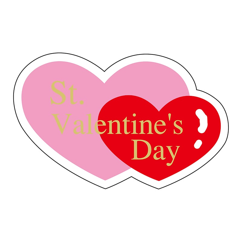 ヒカリ紙工 シール　SMラベル 225枚入  2H013 St.Valentine’sDay　1袋（ご注文単位1袋）【直送品】