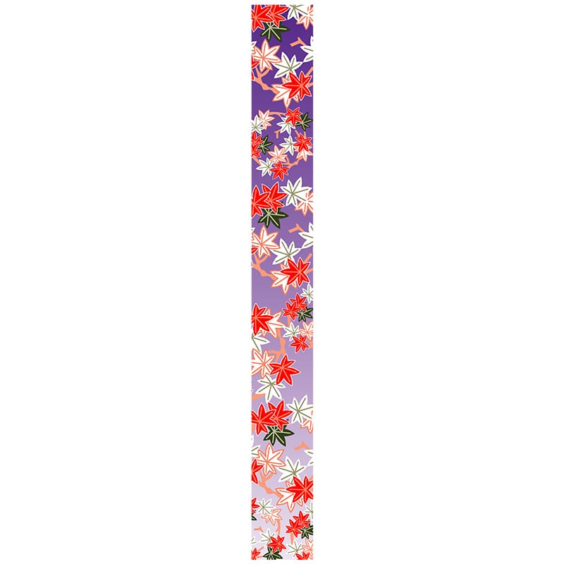 ヒカリ紙工 シール　SMラベル 100枚入 GY153 帯ラベル 秋 紅葉柄　1袋（ご注文単位1袋）【直送品】